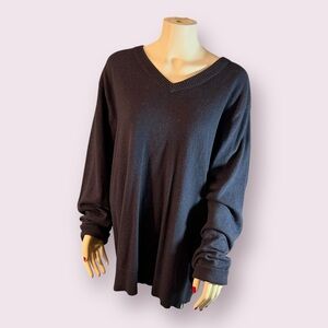 North Face Men’s V Neck Sweater Size XL Navy Blue